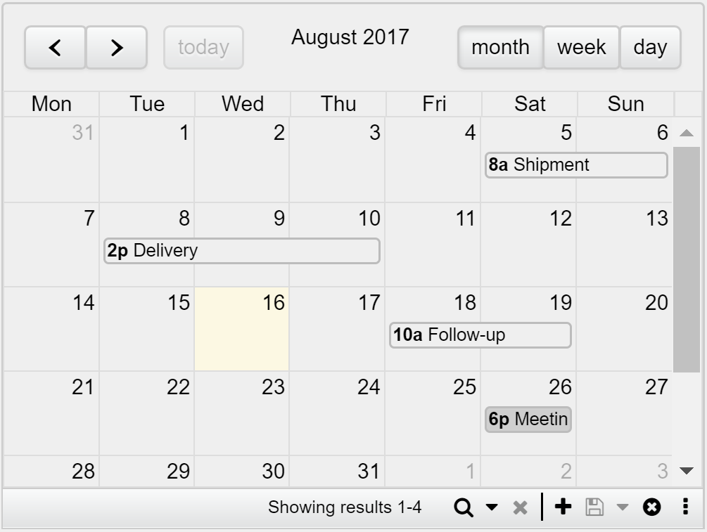 Example,Calendar