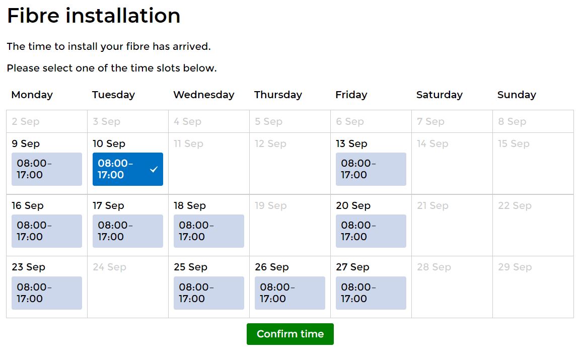 Booking